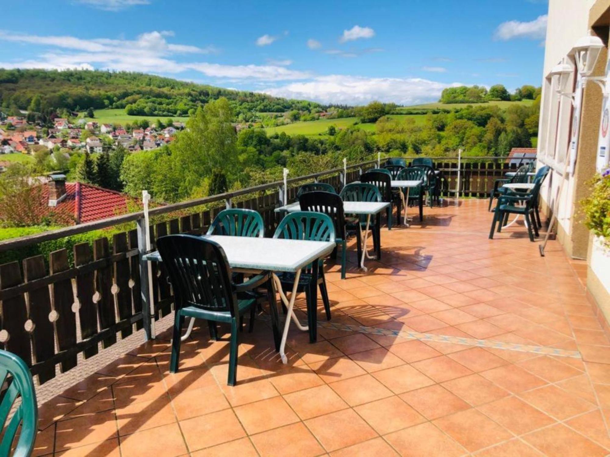 Cafe Pension Sonnenkanzel Staatsbad Bruckenau Ngoại thất bức ảnh