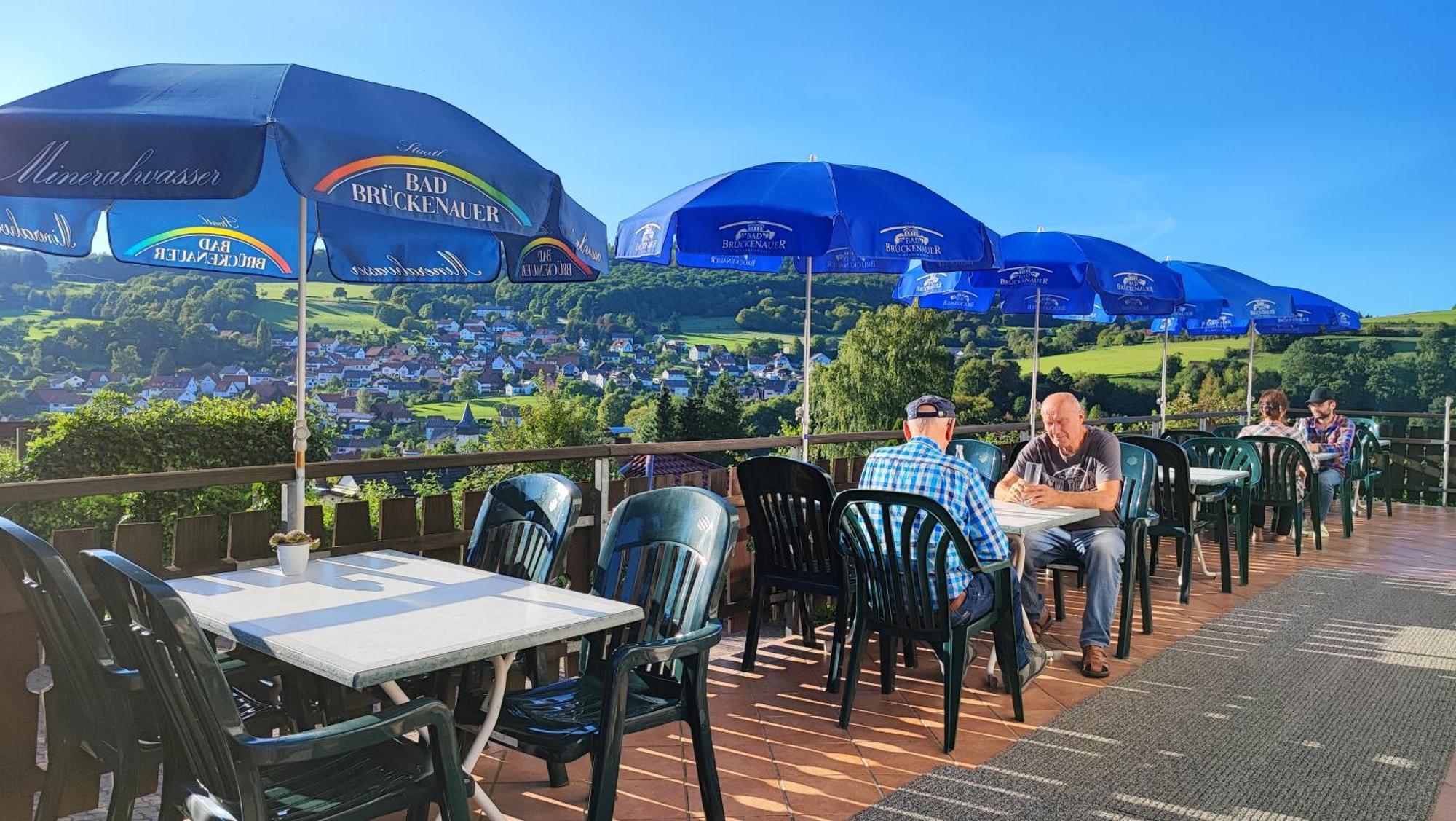 Cafe Pension Sonnenkanzel Staatsbad Bruckenau Ngoại thất bức ảnh