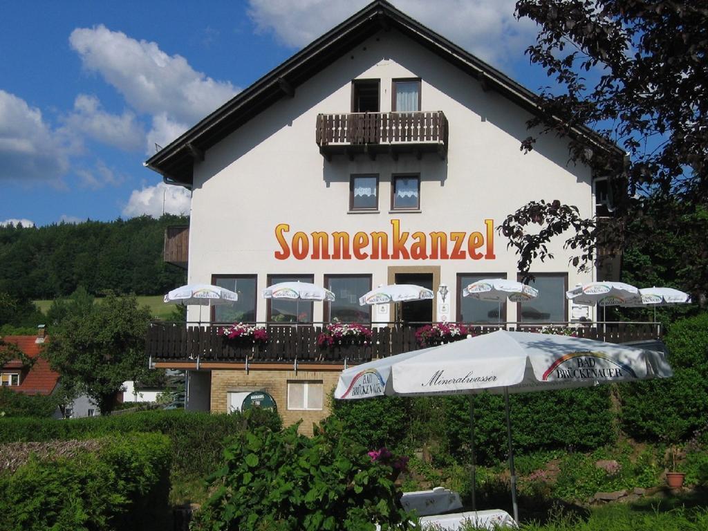 Cafe Pension Sonnenkanzel Staatsbad Bruckenau Ngoại thất bức ảnh